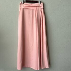 Women’s Side Pleated Skirt Maxi Skirt Size Small in Pink Size 6/ Small